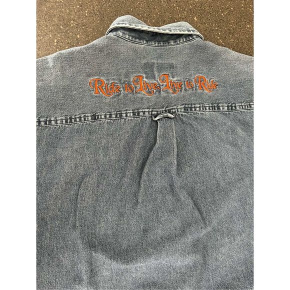 Izod Blue Casual Button Down Shirt - Picture 8 of 9